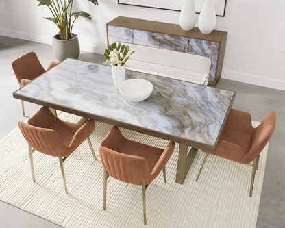 NAHLA FUENTES DINING TABLE - 86"