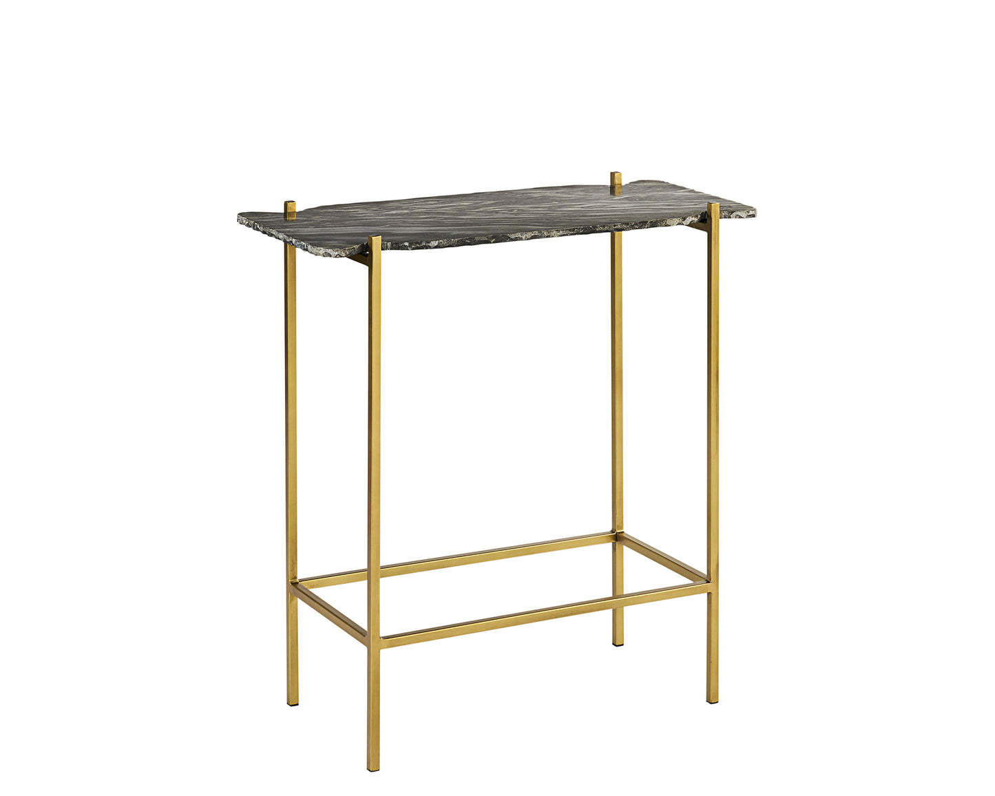 NAHLA REVELL CONSOLE TABLE BASE - ANTIQUE GOLD