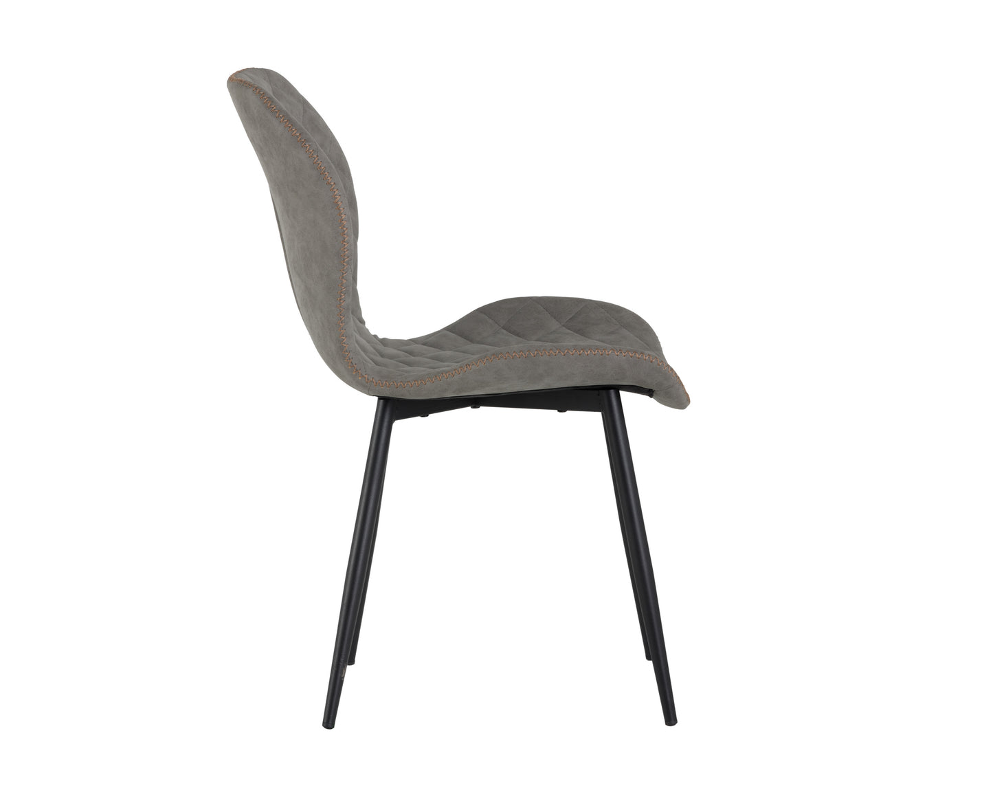 NAHLA LYLA DINING CHAIR - BLACK - ANTIQUE GREY