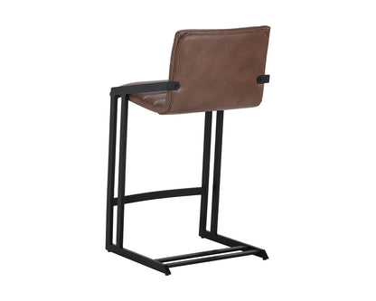 NAHLA WEBBER COUNTER STOOL - BRAVO COGNAC