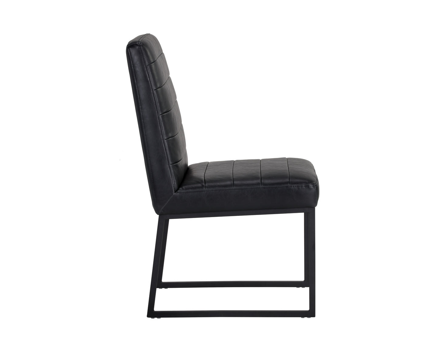 NAHLA SPYROS DINING CHAIR - COAL BLACK