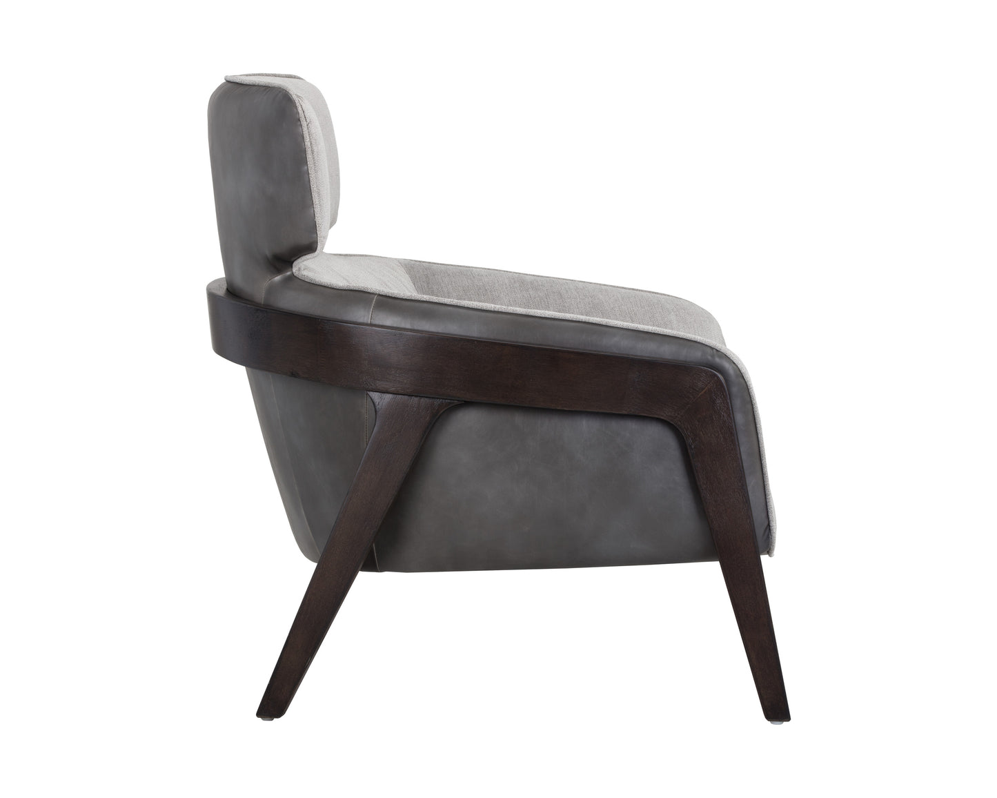 NAHLA MAXIMUS LOUNGE CHAIR - POLO CLUB STONE / OVERCAST GREY