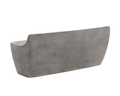 NAHLA LEDGER BENCH - ASH GREY WOOD LOOK