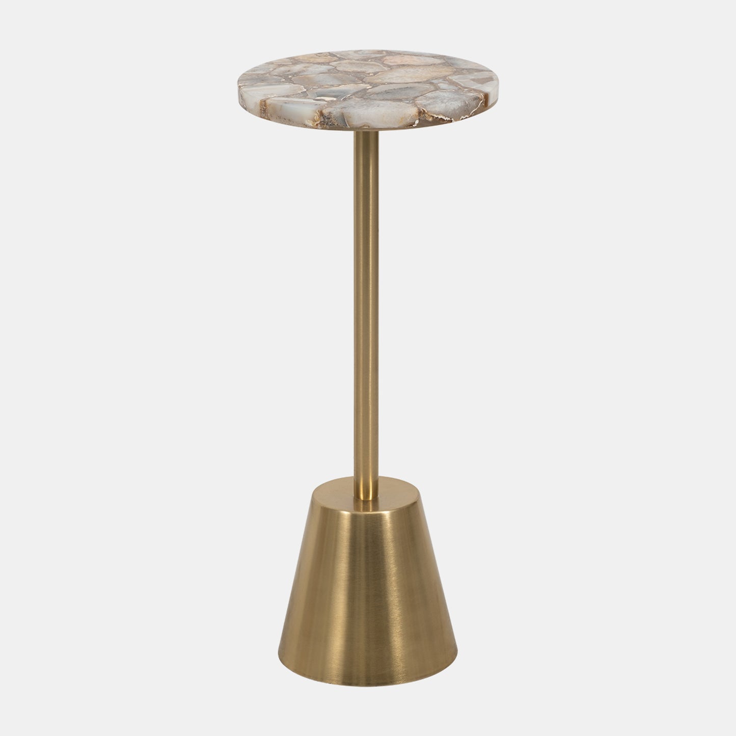 Agate Top Polished Edge Accent Table