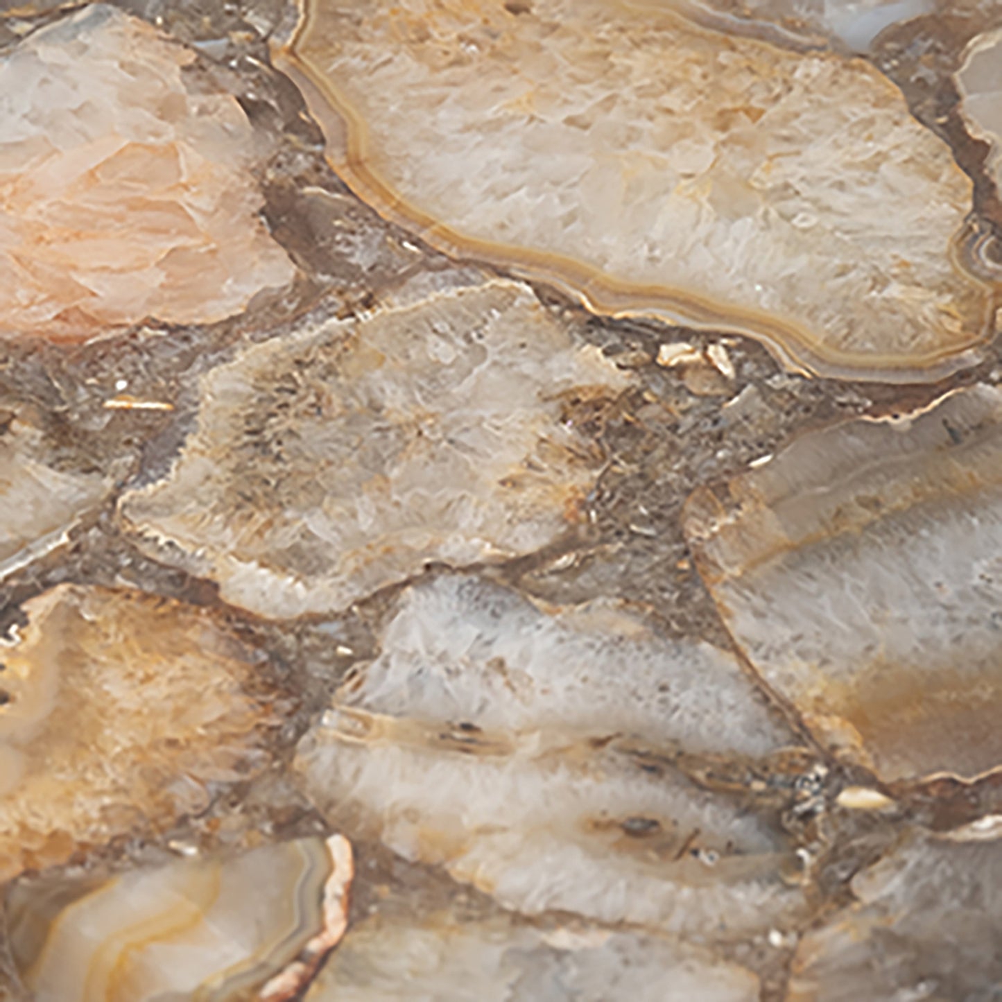 Agate Top Polished Edge Accent Table