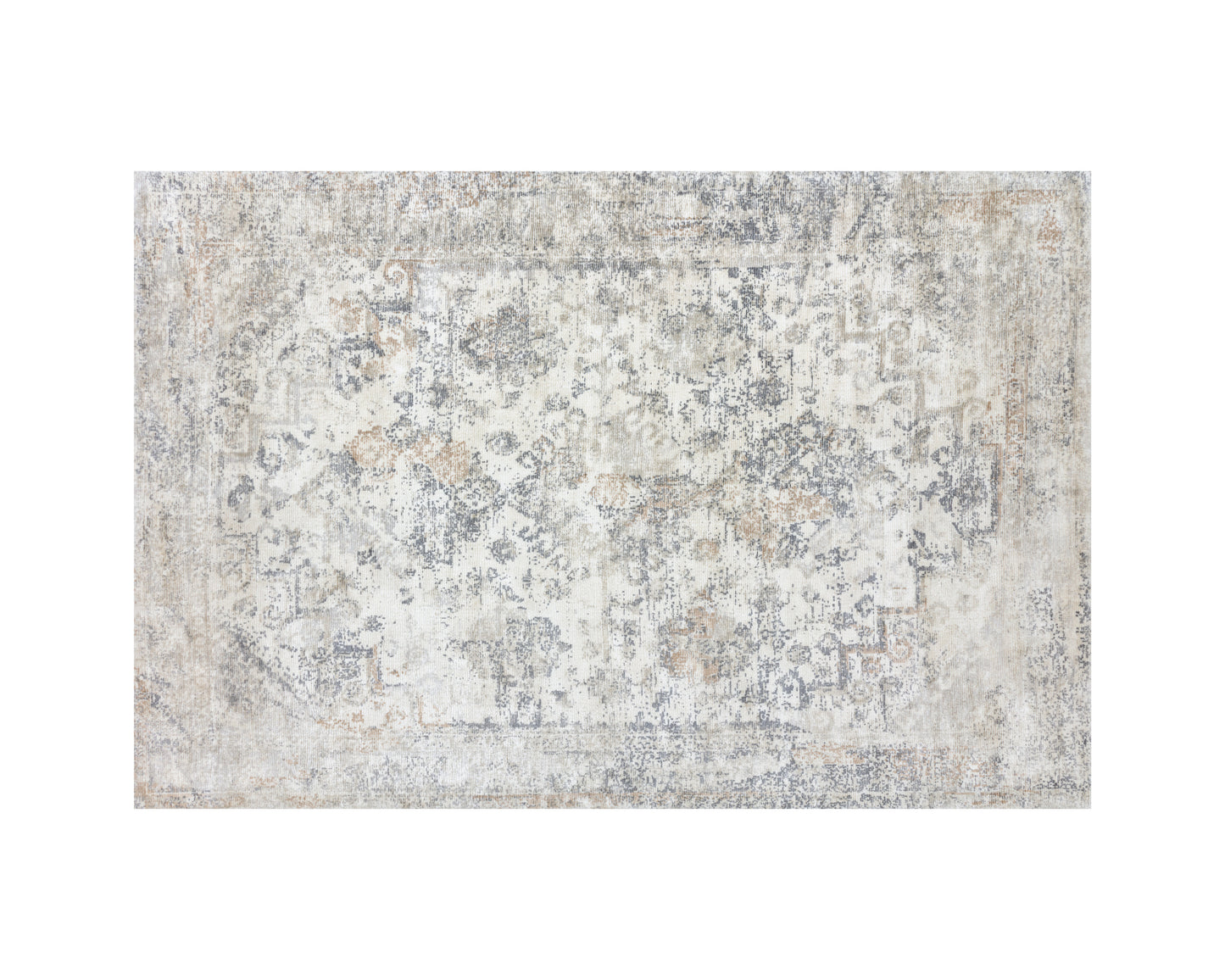 NAHLA ZAGORA LOOM-KNOTTED RUG - GREY - 6' X 9'