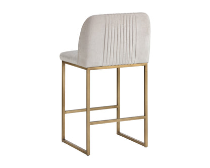 NAHLA NEVIN COUNTER STOOL - POLO CLUB MUSLIN