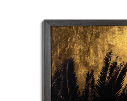 NAHLA PALM LIFE - 48" X 72" - CHARCOAL FRAME