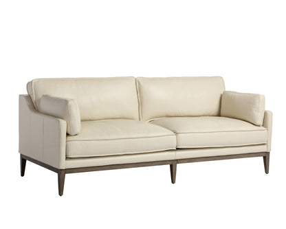 NAHLA MACKENZIE SOFA - ASTORIA CREAM LEATHER