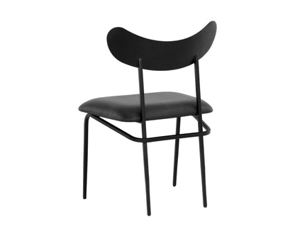 NAHLA GIBBONS DINING CHAIR - BLACK - BRAVO PORTABELLA