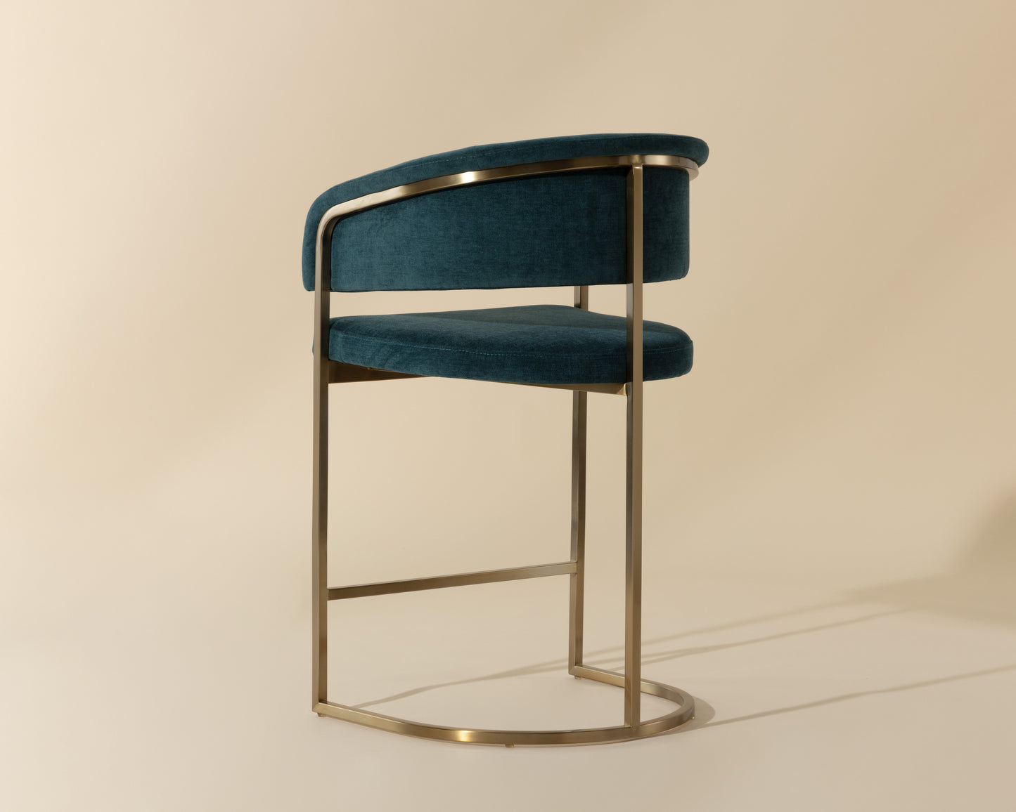 NAHLA MARRIS COUNTER STOOL - GOLD - DANNY TEAL