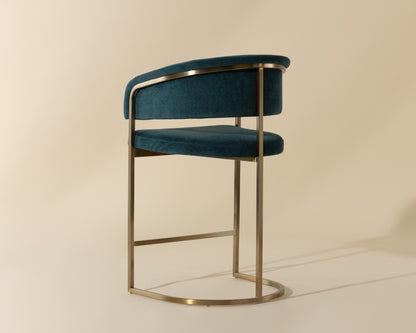 NAHLA MARRIS COUNTER STOOL - GOLD - DANNY TEAL