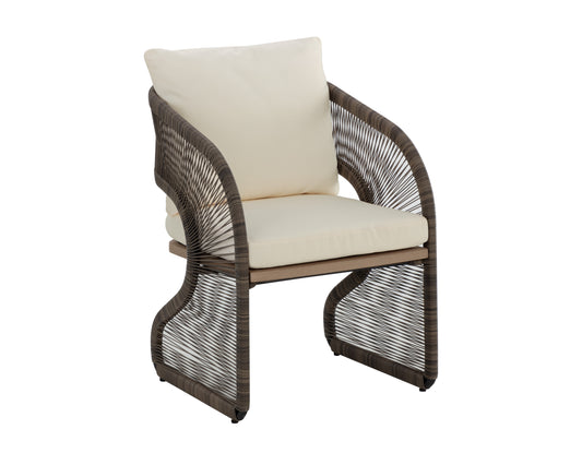 NAHLA TOULON DINING CHAIR - STINSON CREAM