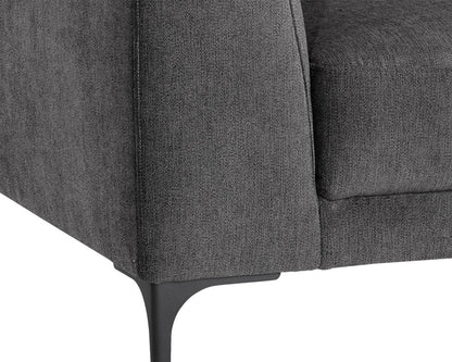 NAHLA VIRGO ARMCHAIR - POLO CLUB KOHL GREY