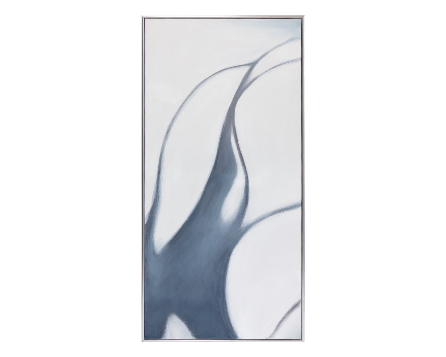 NAHLA MEDITATION (SET OF 3) - 30" X 60" - SILVER FLOATER FRAME