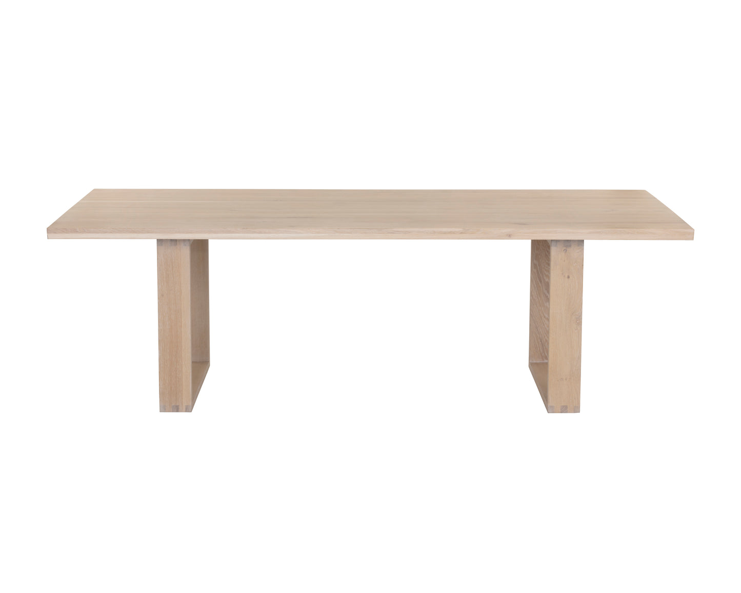 NAHLA THANUS DINING TABLE - LIGHT OAK - 94.5"