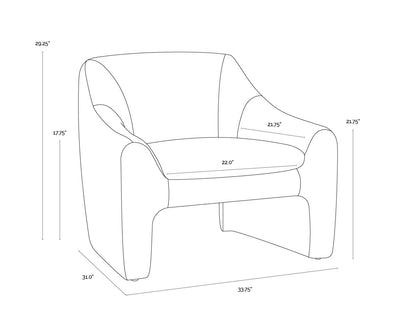 NAHLA NEVAEH LOUNGE CHAIR - DANNY ICEBERG