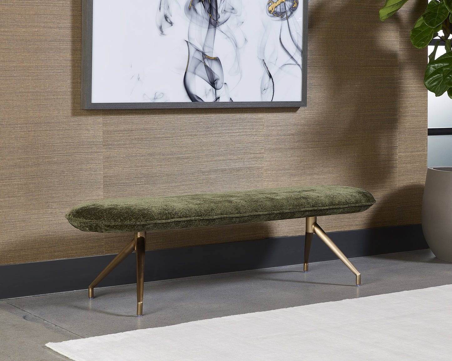 NAHLA ELOWEN BENCH - BERGEN OLIVE