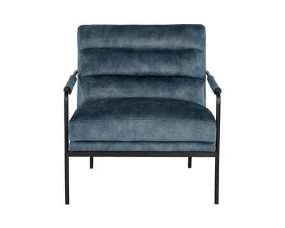 NAHLA TRISTEN LOUNGE CHAIR - NONO PETROL