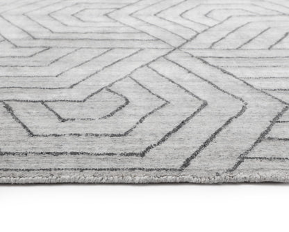 NAHLA MAZEY HAND-LOOMED RUG - GREY - 9' X 12'