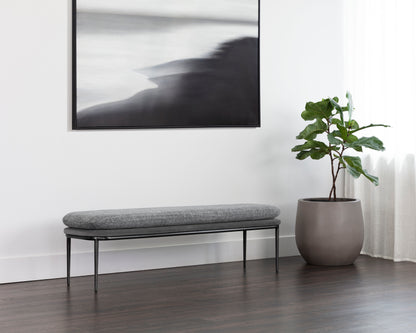 NAHLA KOFFI BENCH - GUNMETAL - CHACHA GREY / ANTONIO CHARCOAL