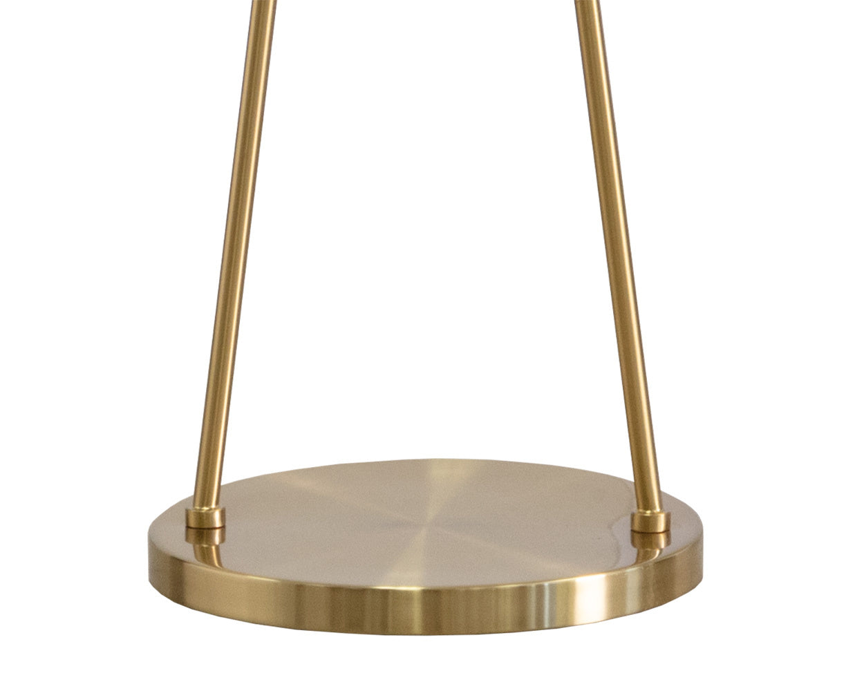 NAHLA FAVEN FLOOR LAMP - BRASS - WHITE