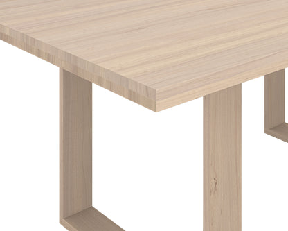 NAHLA THANUS DINING TABLE - LIGHT OAK - 72"