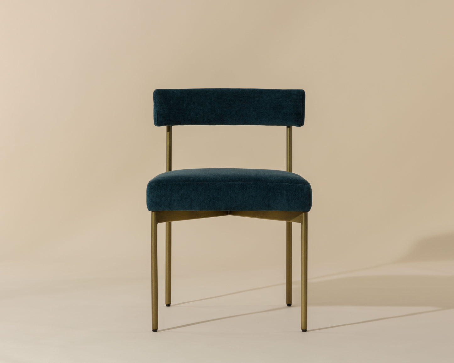 NAHLA SENECA DINING CHAIR - ANTIQUE BRASS - DANNY TEAL