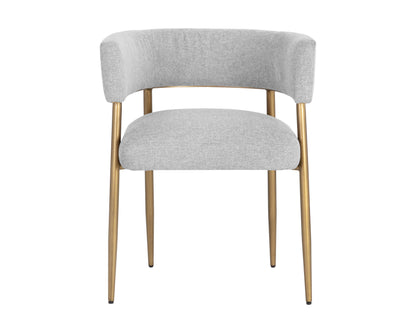 NAHLA MAESTRO DINING ARMCHAIR - BELFAST HEATHER GREY