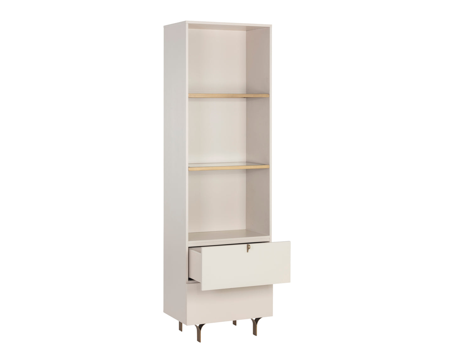 NAHLA CELINE BOOKCASE - CREAM