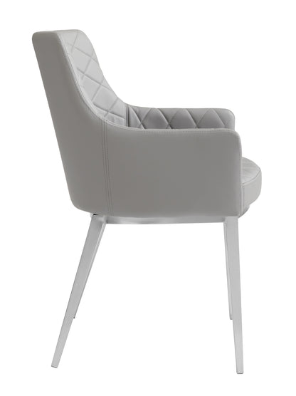 NAHLA CHASE DINING ARMCHAIR - GREY