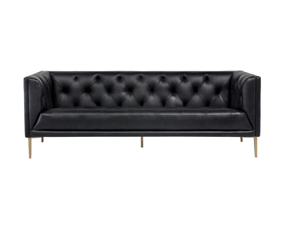 NAHLA WESTIN SOFA - VINTAGE BLACK NIGHT LEATHER