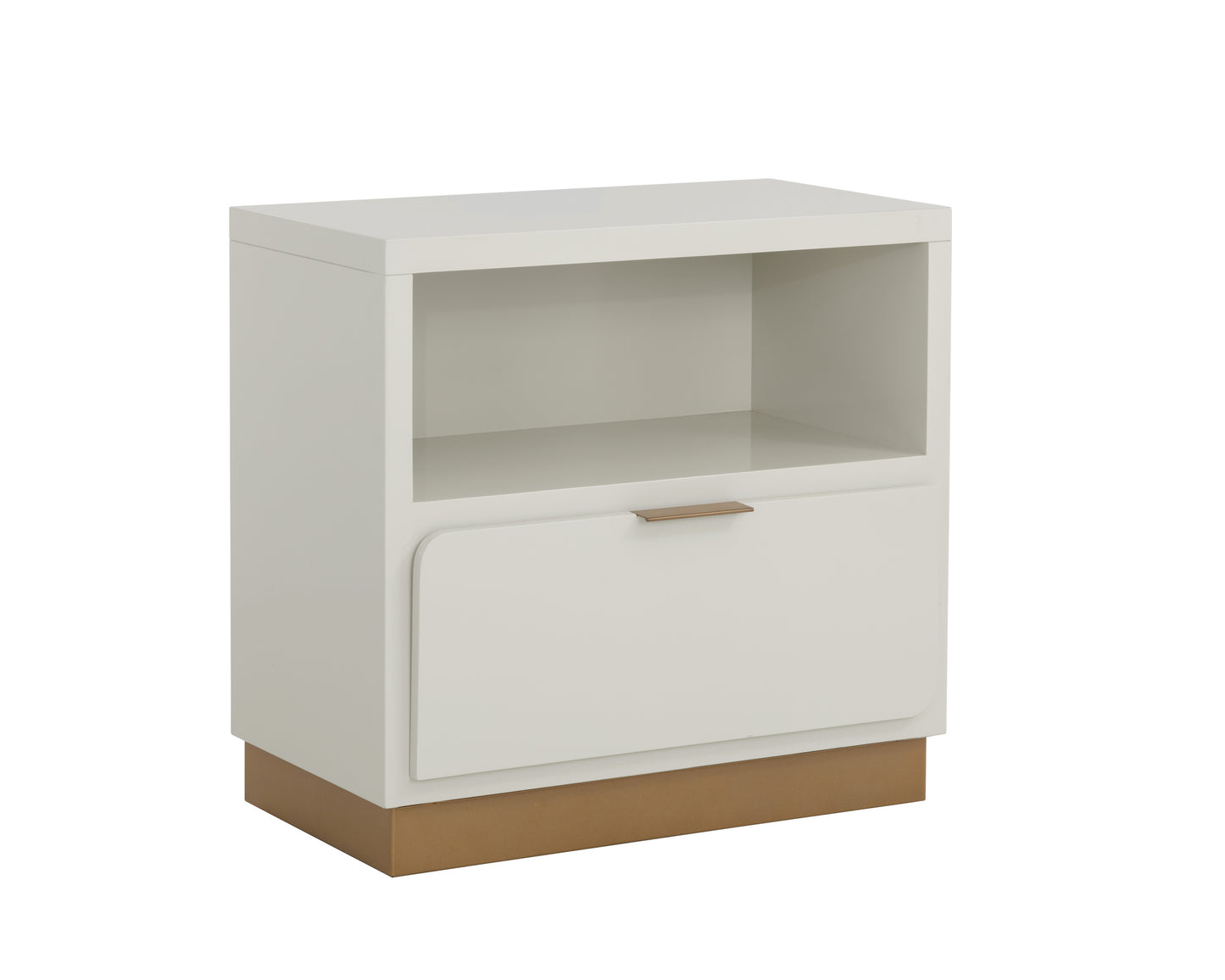 NAHLA JENKINS NIGHTSTAND - HIGH GLOSS CREAM