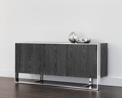 NAHLA DALTON SIDEBOARD - STAINLESS STEEL - GREY