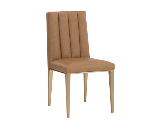 NAHLA WILBUR DINING CHAIR - MILLIKEN COGNAC