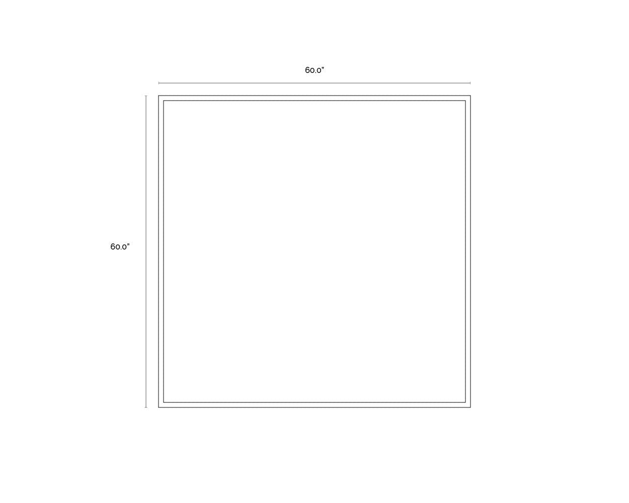 NAHLA LONESOME WETLANDS - 60" X 60" - BLACK FLOATER FRAME