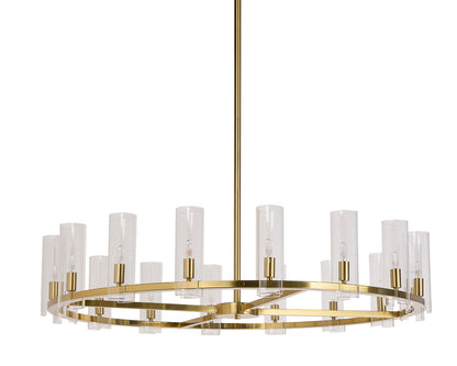 NAHLA CLARABELLE CHANDELIER - LARGE - BRASS