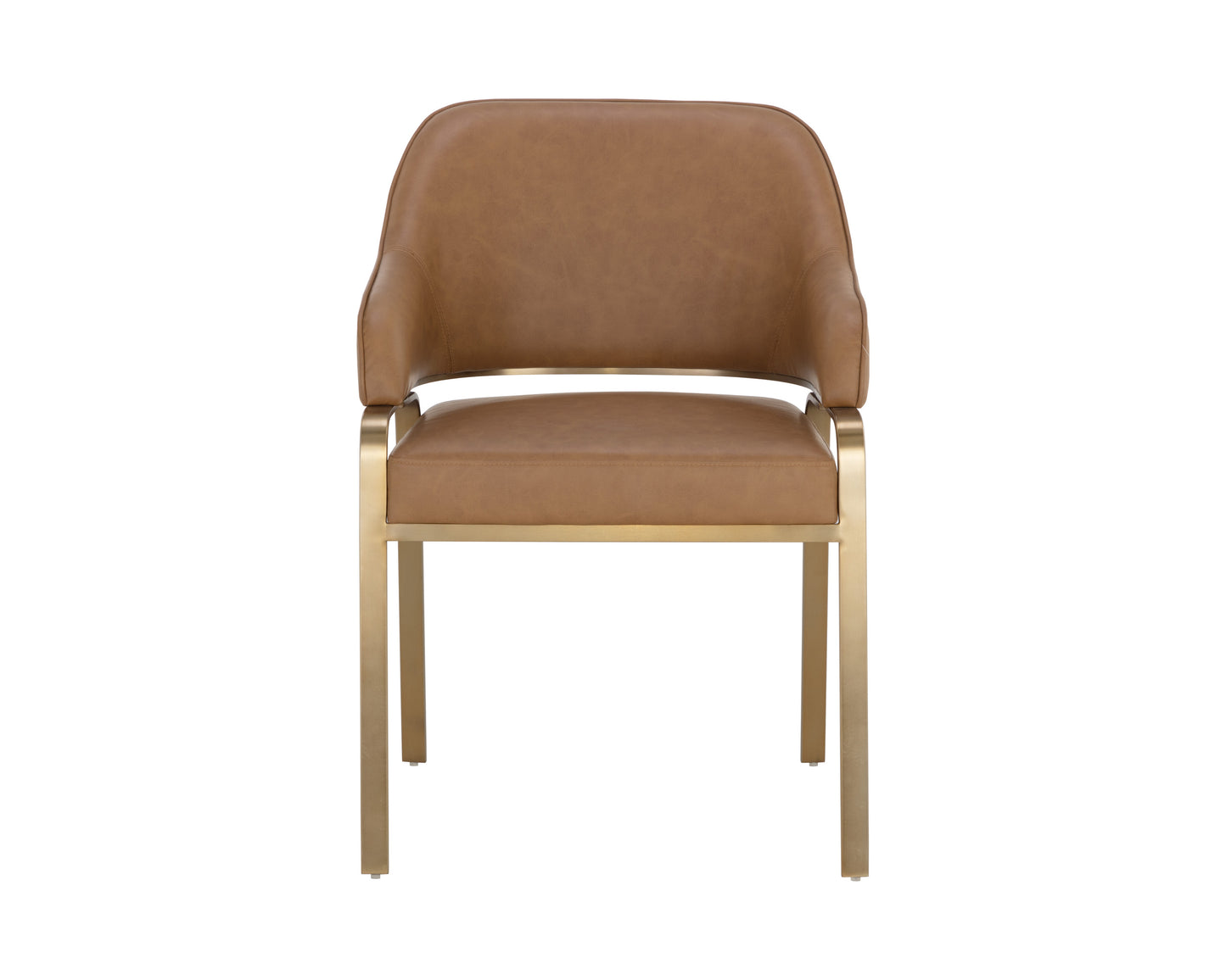 NAHLA MALACHI DINING ARMCHAIR - MILLIKEN COGNAC