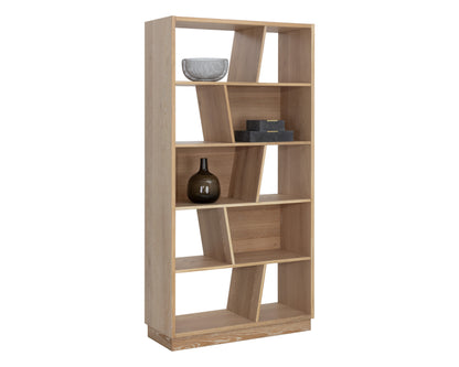 NAHLA JUDE BOOKCASE - RUSTIC OAK