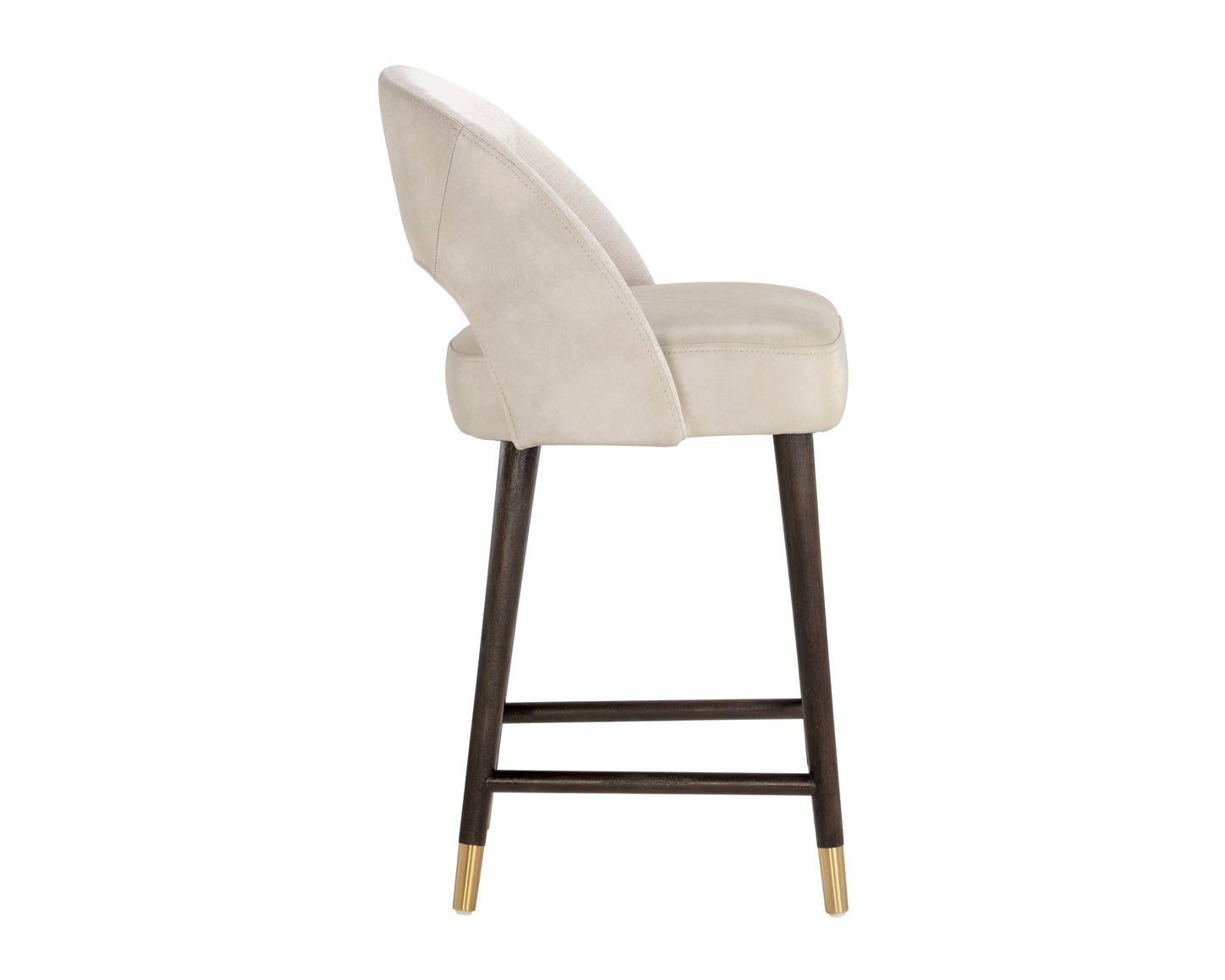 NAHLA MONAE COUNTER STOOL - BRAVO CREAM / POLO CLUB MUSLIN