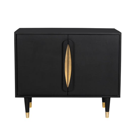 NORTE BLACK WOOD CHEST