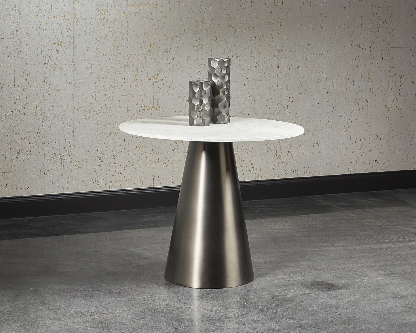 NAHLA DAMON BISTRO TABLE - GUNMETAL - 35.5"