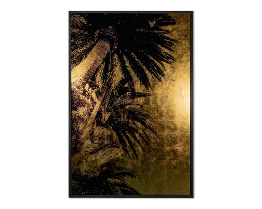 NAHLA PALM LIFE - 48" X 72" - CHARCOAL FRAME