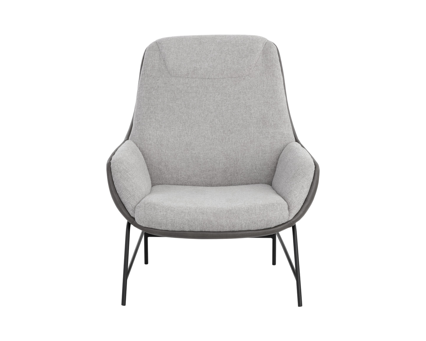 NAHLA LUCIER LOUNGE CHAIR - BELFAST HEATHER GREY / BRAVO ASH