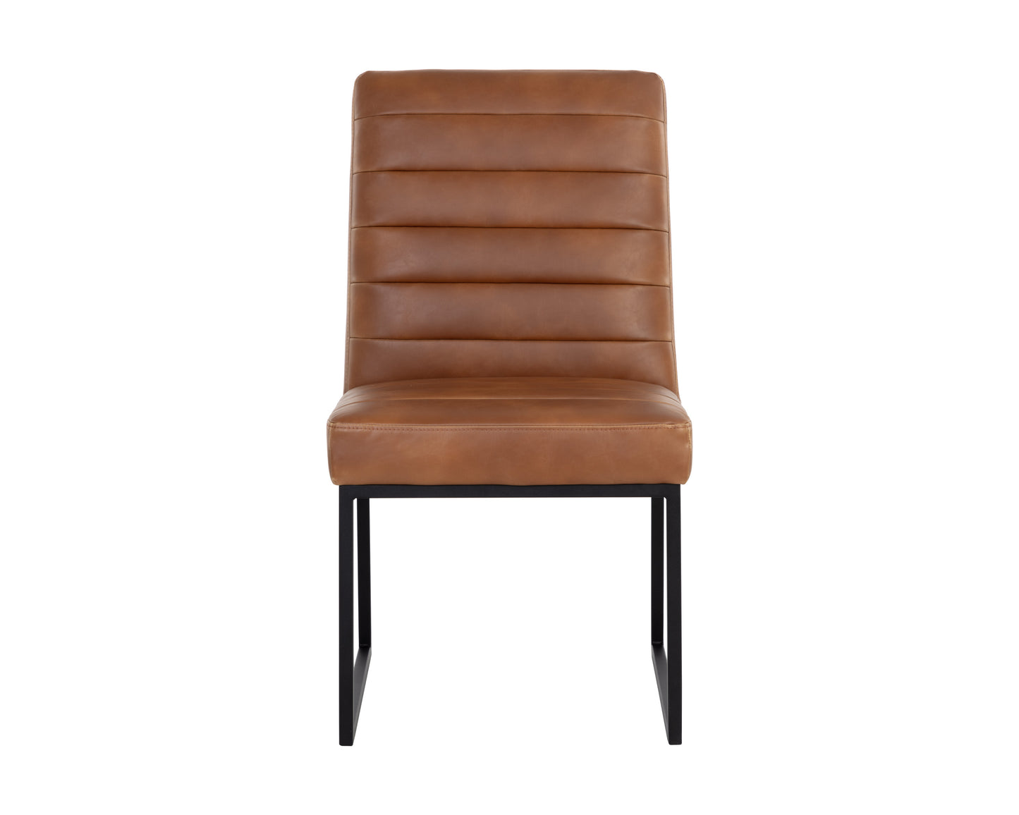 NAHLA SPYROS DINING CHAIR - TOBACCO TAN