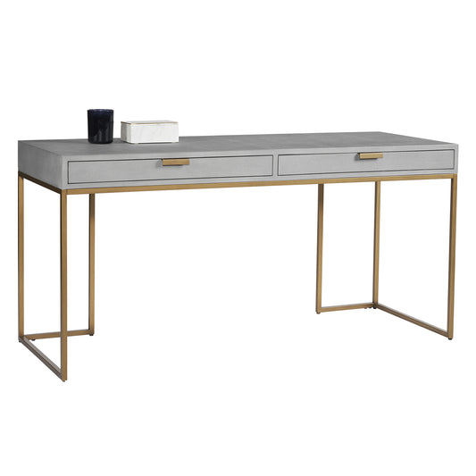 NAHLA JIRO DESK - GREY SHAGREEN