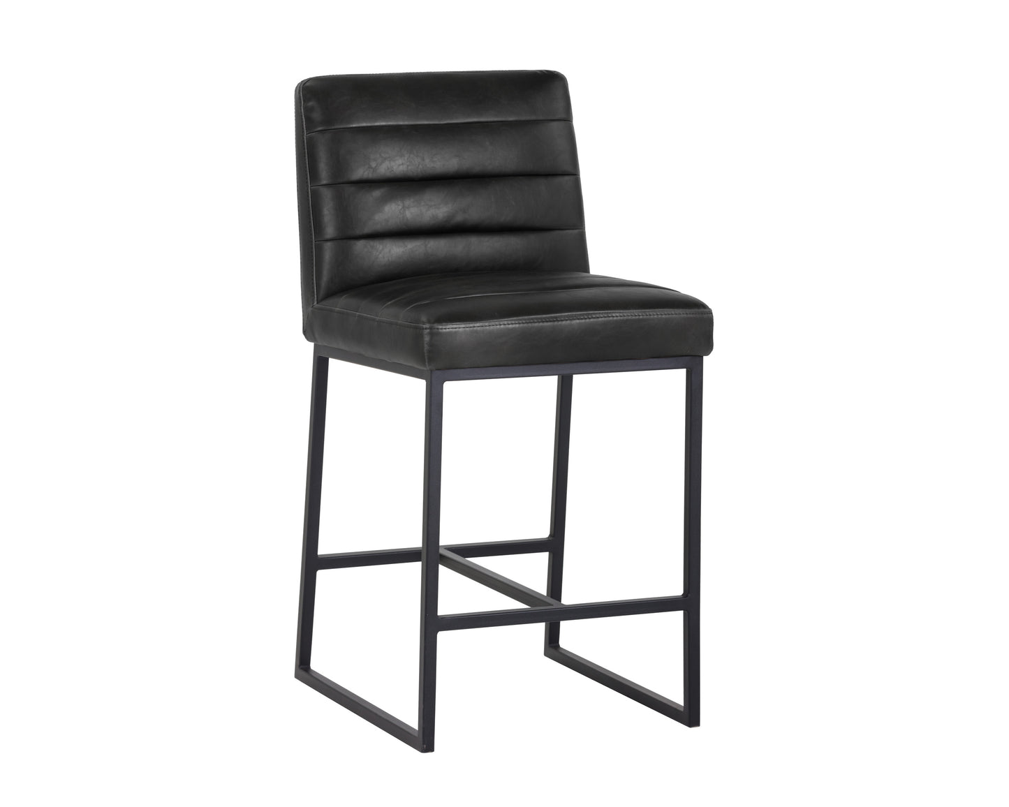 NAHLA SPYROS COUNTER STOOL - COAL BLACK