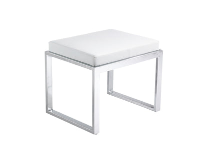 NAHLA OLIVER STOOL - WHITE