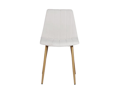 NAHLA DREW DINING CHAIR - CHAMPAGNE GOLD - ANTONIO LINEN