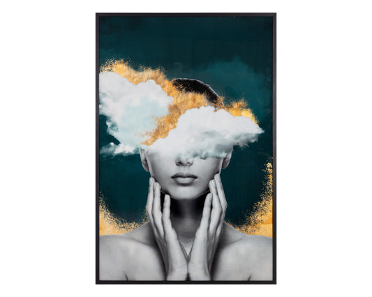 NAHLA MIND OVER MATTER - 40" X 60" - BLACK FRAME